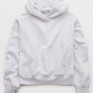NWOT Offline by Aerie Cloud Fleece Classic Hoodie - gray - S